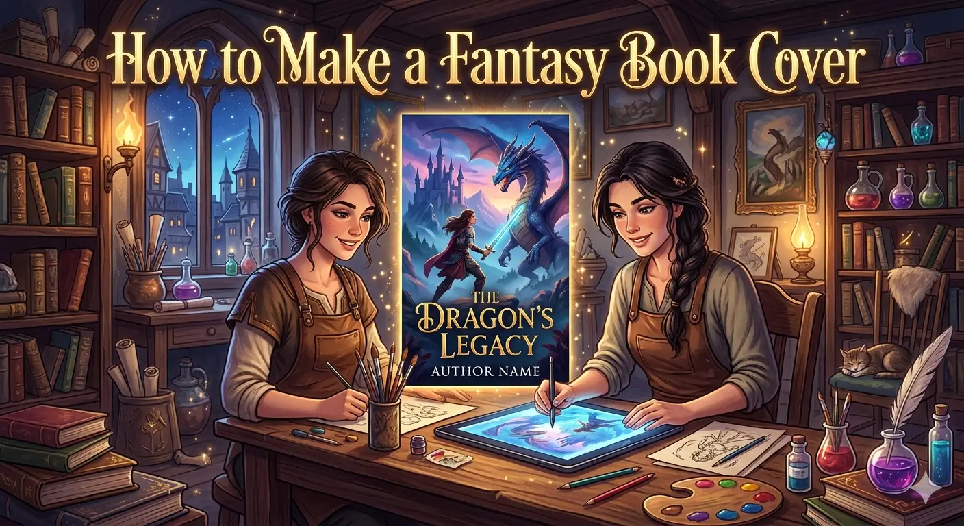 how to make a fantasy book cover